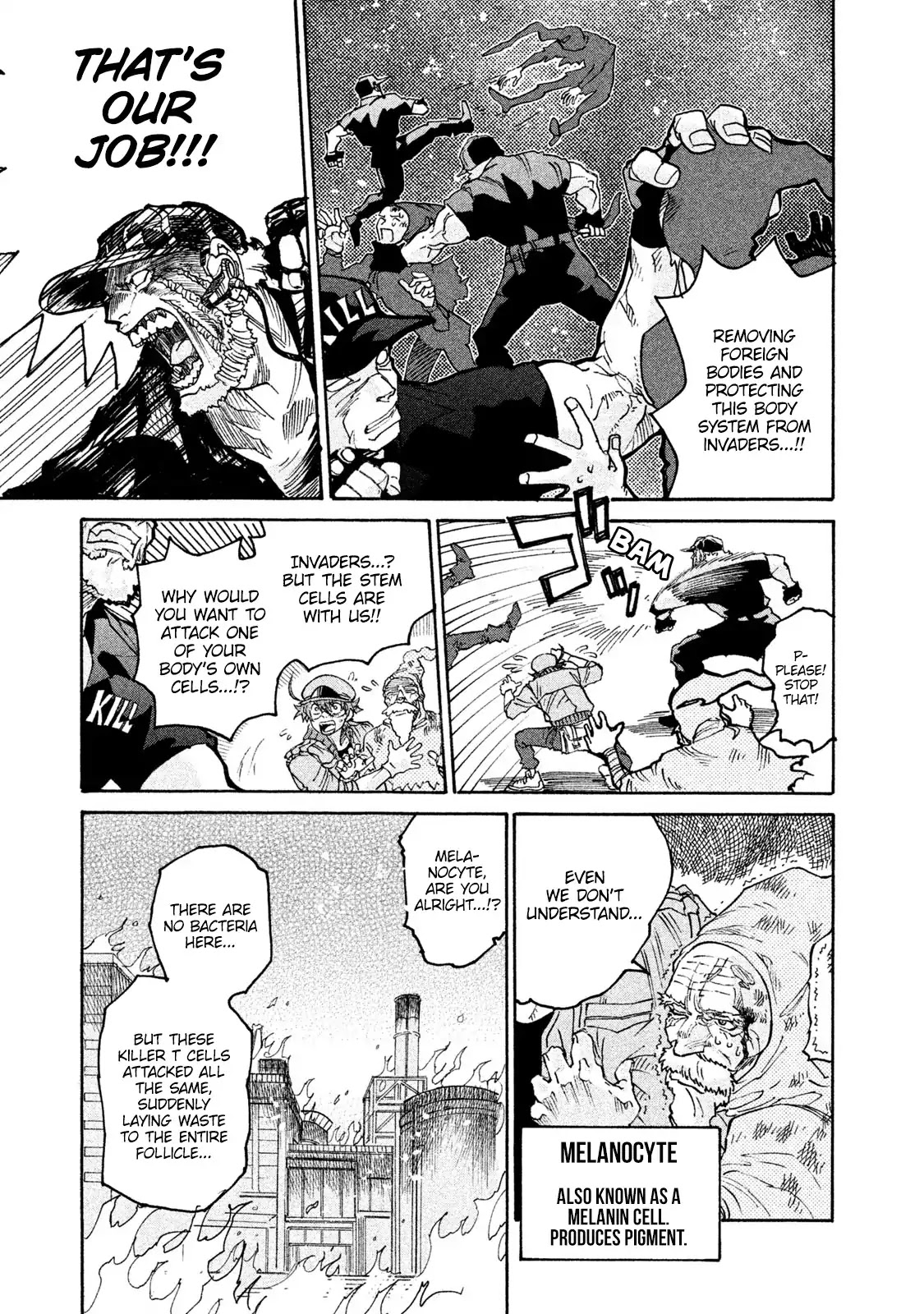 Hataraku Saibou BLACK Chapter 5 page 11 - Chapter 5: Overwork, Confusion, Hair Loss