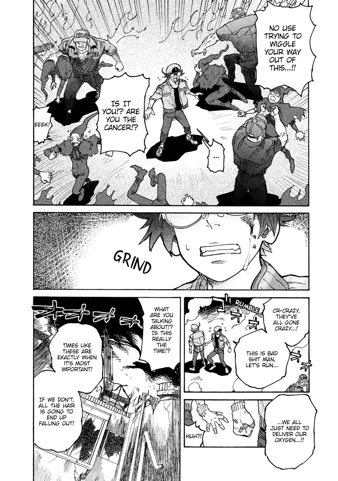 Hataraku Saibou BLACK Chapter 5 page 15 - Chapter 5: Overwork, Confusion, Hair Loss