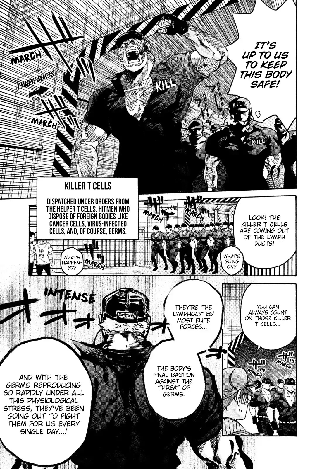 Hataraku Saibou BLACK Chapter 5 page 5 - Chapter 5: Overwork, Confusion, Hair Loss