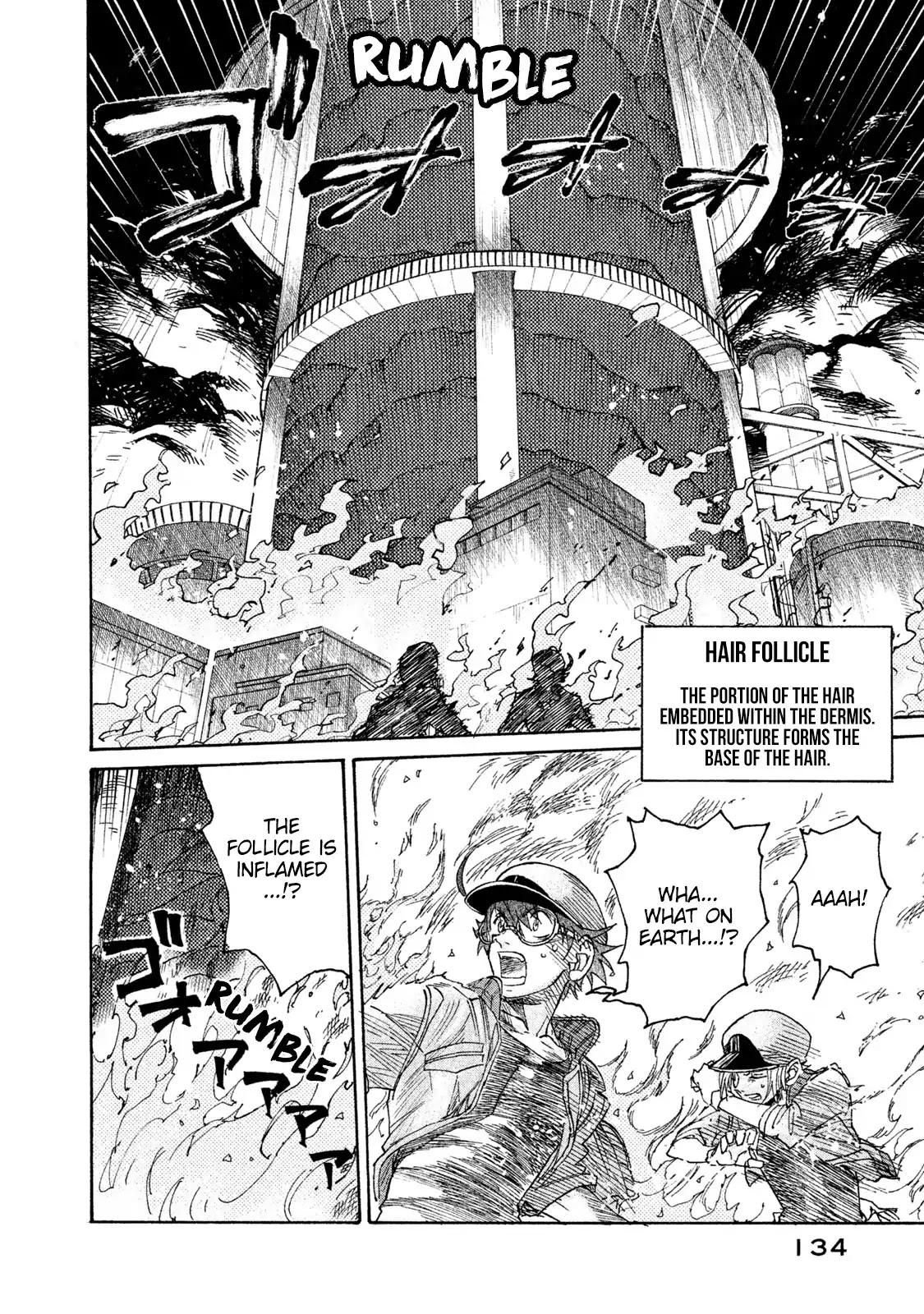 Hataraku Saibou BLACK Chapter 5 page 8 - Chapter 5: Overwork, Confusion, Hair Loss