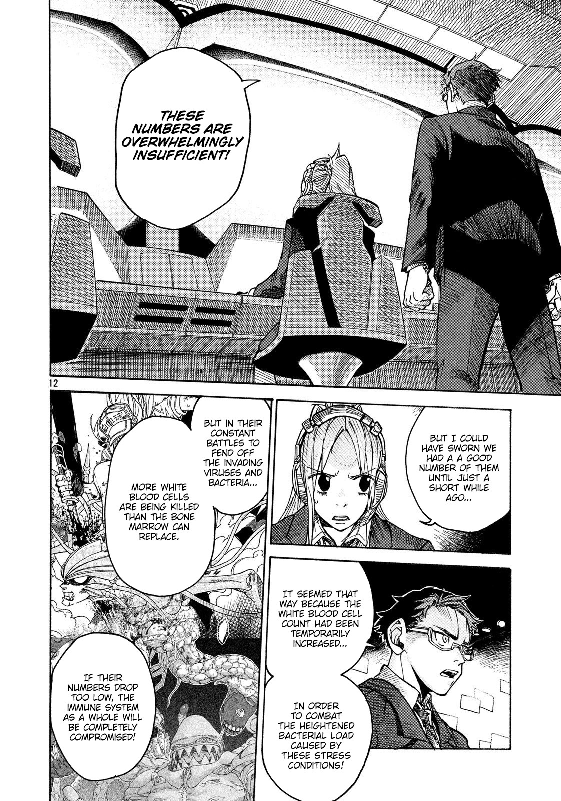 Hataraku Saibou BLACK Chapter 6 page 12 - Chapter 6: Abnormalities, Athlete's Foot, A reason for working