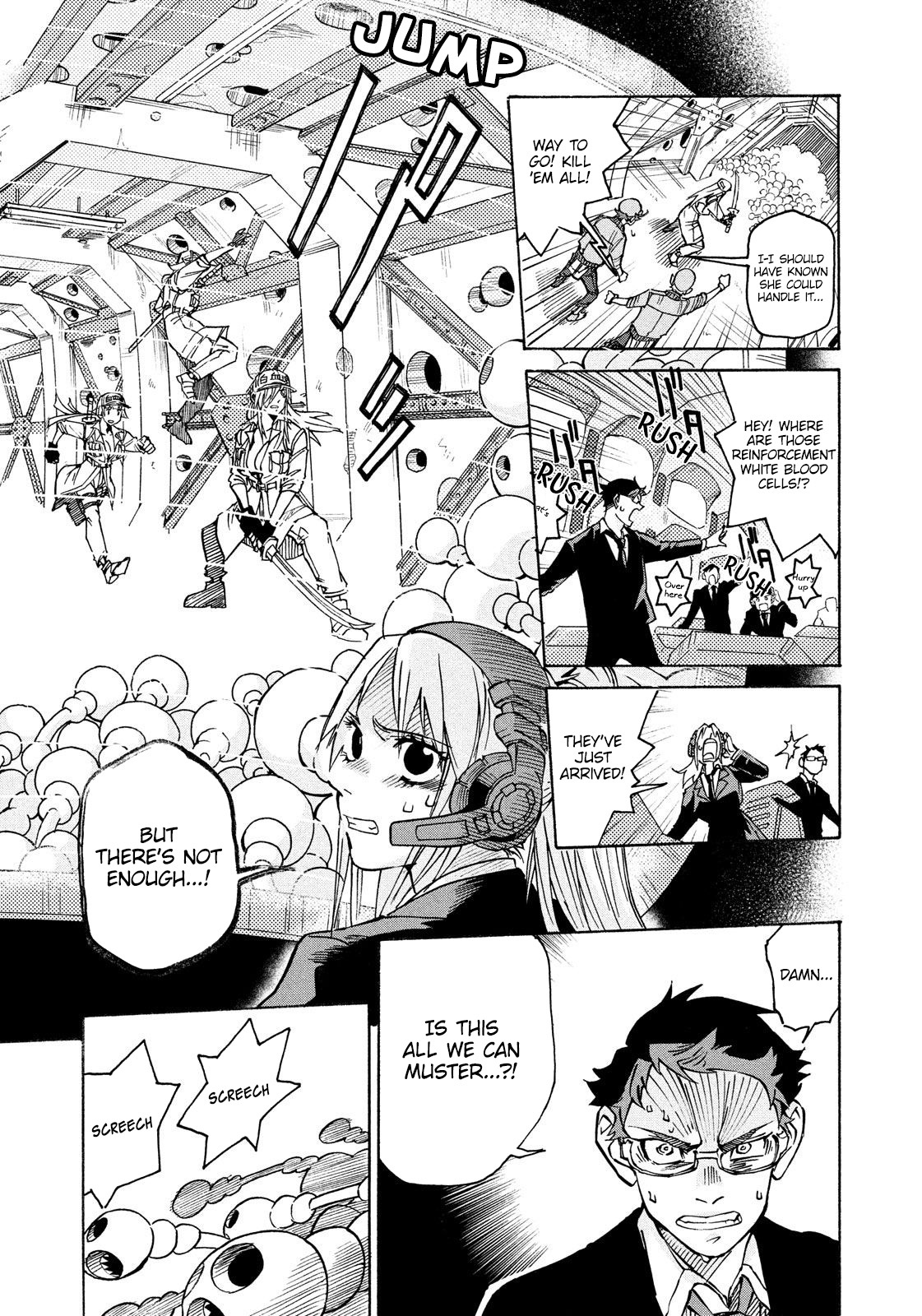 Hataraku Saibou BLACK Chapter 6 page 19 - Chapter 6: Abnormalities, Athlete's Foot, A reason for working