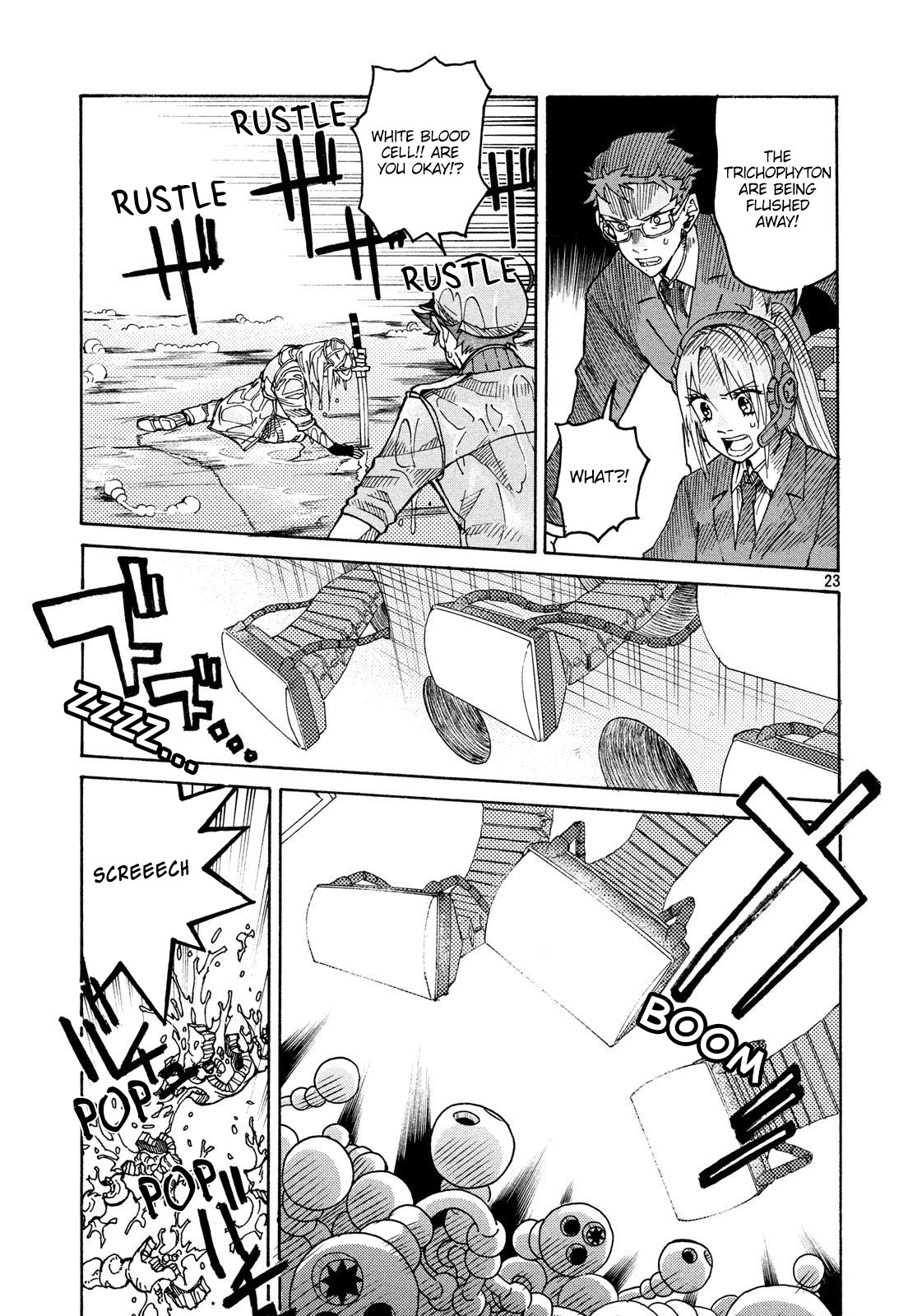 Hataraku Saibou BLACK Chapter 6 page 23 - Chapter 6: Abnormalities, Athlete's Foot, A reason for working