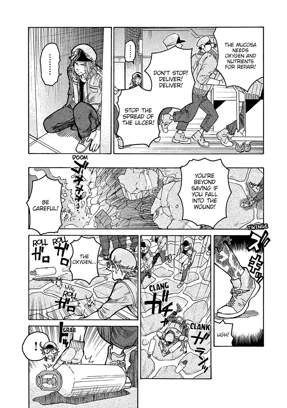 Hataraku Saibou BLACK Chapter 7 page 16 - Chapter 7: Stomach Ulcer, Friendship and Loss