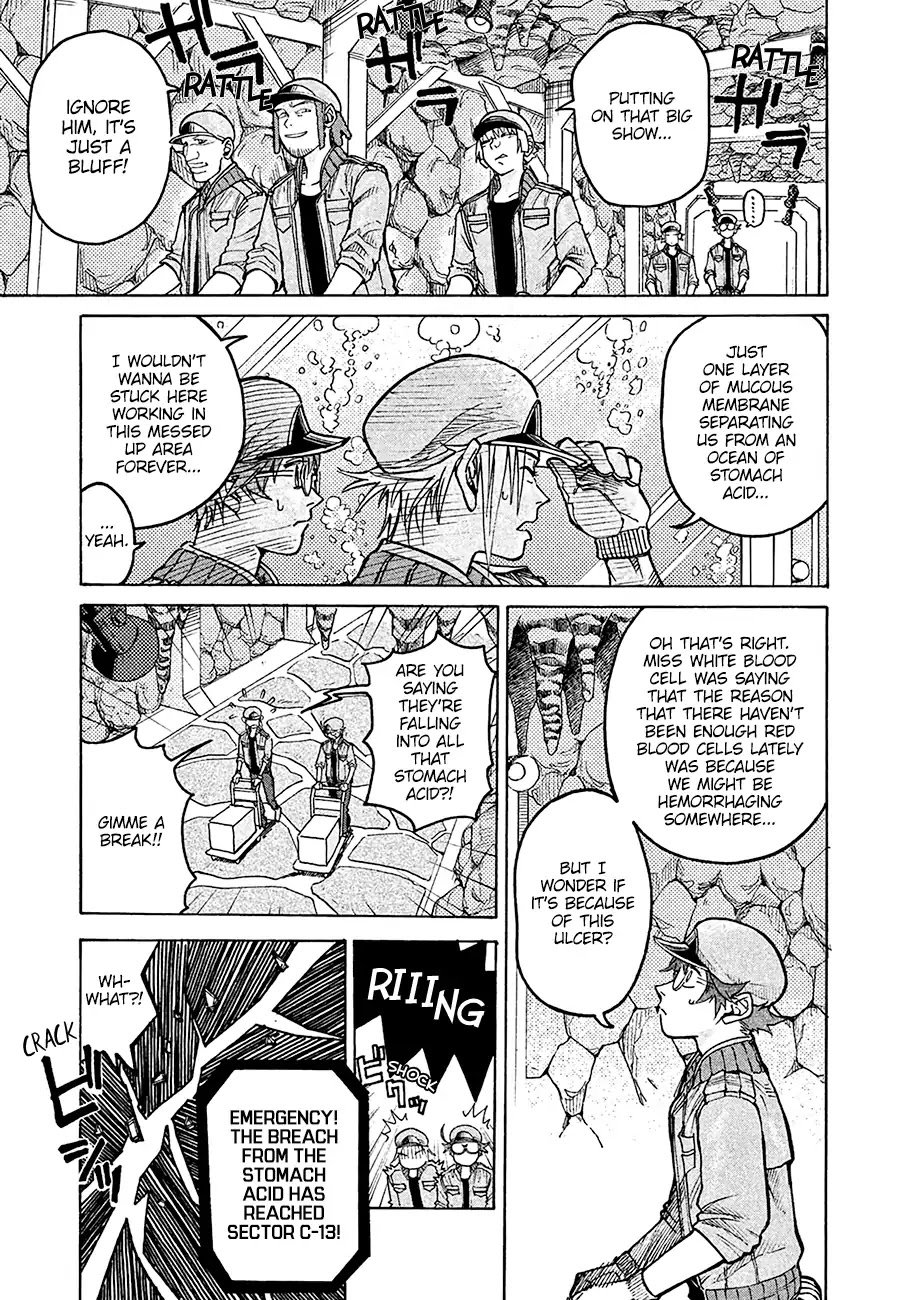 Hataraku Saibou BLACK Chapter 7 page 7 - Chapter 7: Stomach Ulcer, Friendship and Loss