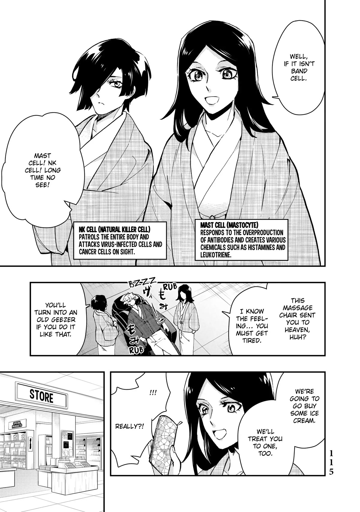 Hataraku Saibou WHITE Chapter 11 page 13 - Chapter 11