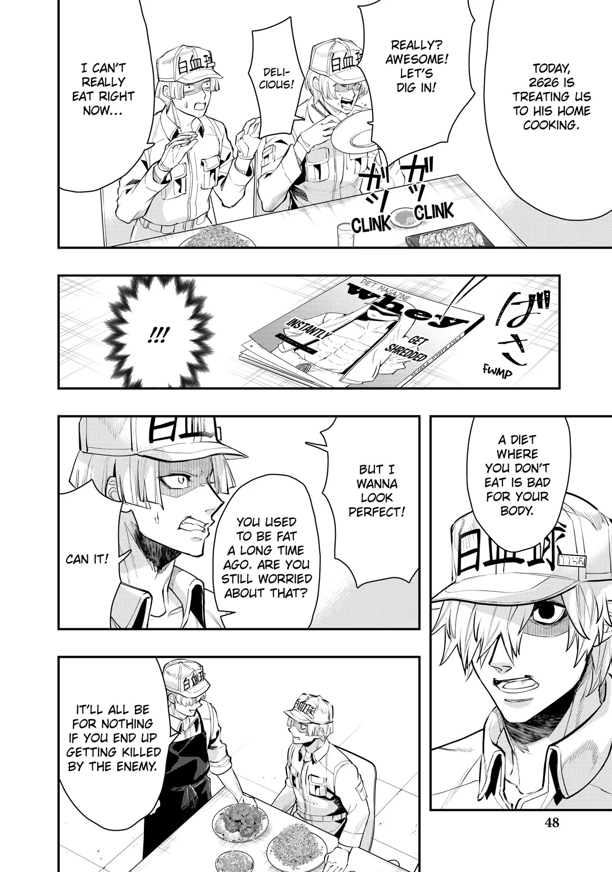 Hataraku Saibou WHITE Chapter 14 page 14 - Chapter 14