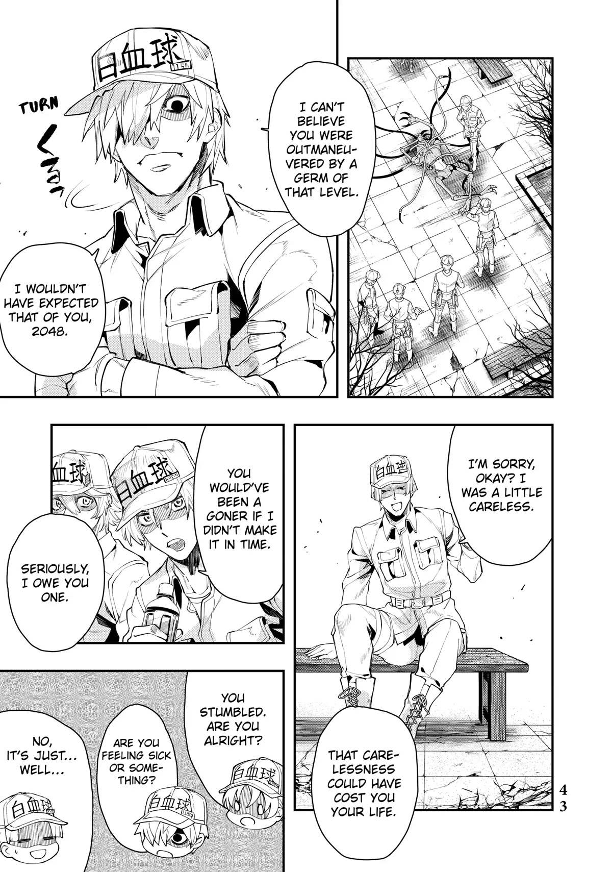 Hataraku Saibou WHITE Chapter 14 page 9 - Chapter 14