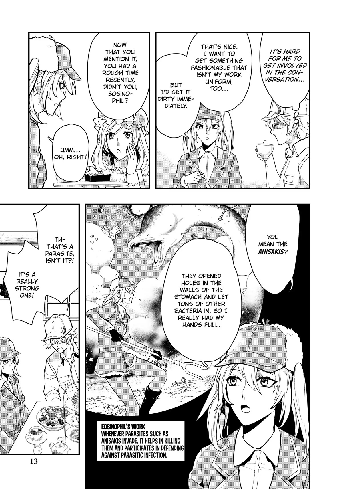 Hataraku Saibou WHITE Chapter 7 page 14 - Chapter 7