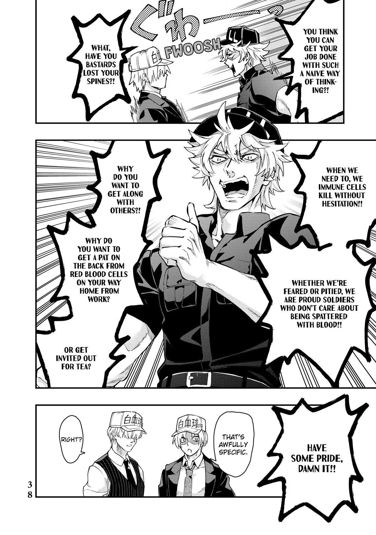 Hataraku Saibou WHITE Chapter 8 page 14 - Chapter 8