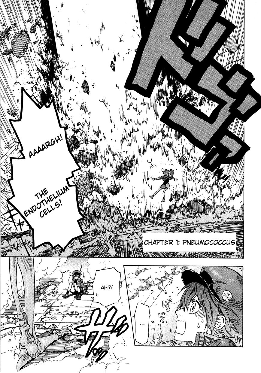 Hataraku Saibou Chapter 1 page 8 - Chapter 1 : Pneumococcus
