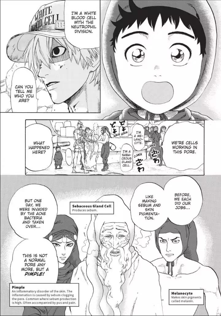 Hataraku Saibou Chapter 14 page 5 - Chapter 14: Pimple