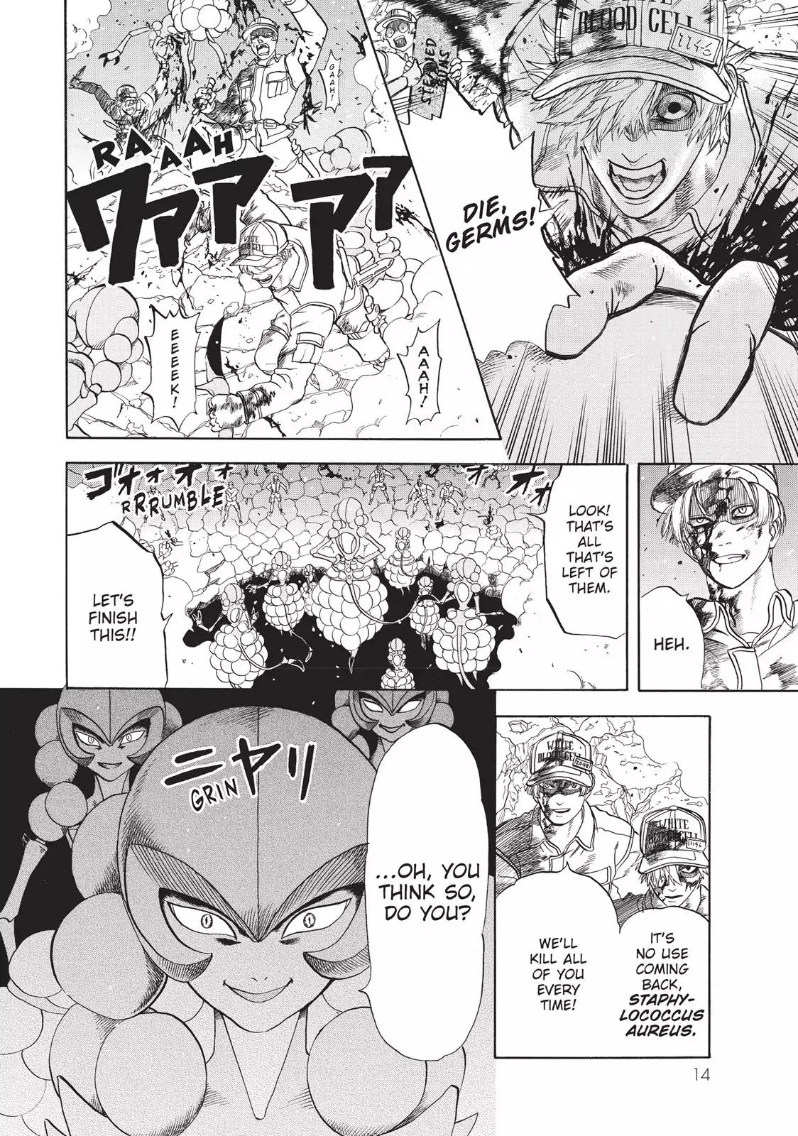 Hataraku Saibou Chapter 15 page 13 - Chapter 15: Staphylococcus Ảureus