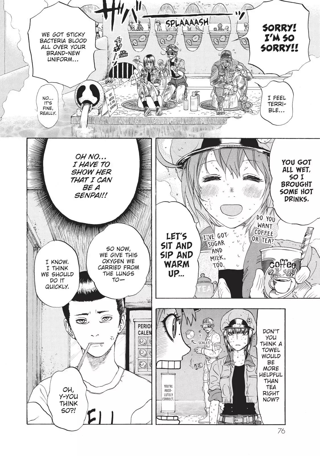 Hataraku Saibou Chapter 17 page 10 - Chapter 17: Hypovolemic Shock (Part I)