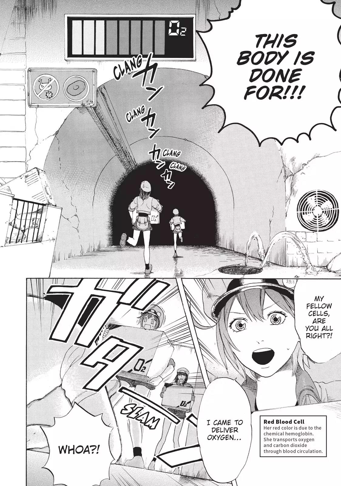 Hataraku Saibou Chapter 18 page 3 - Chapter 18: Hypovolemic Shock (Part II)