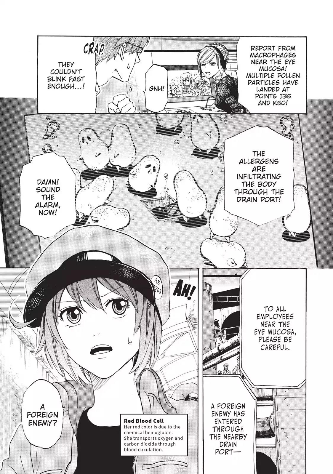 Hataraku Saibou Chapter 2 page 5 - Chapter 2: Cedar Pllen Allergy
