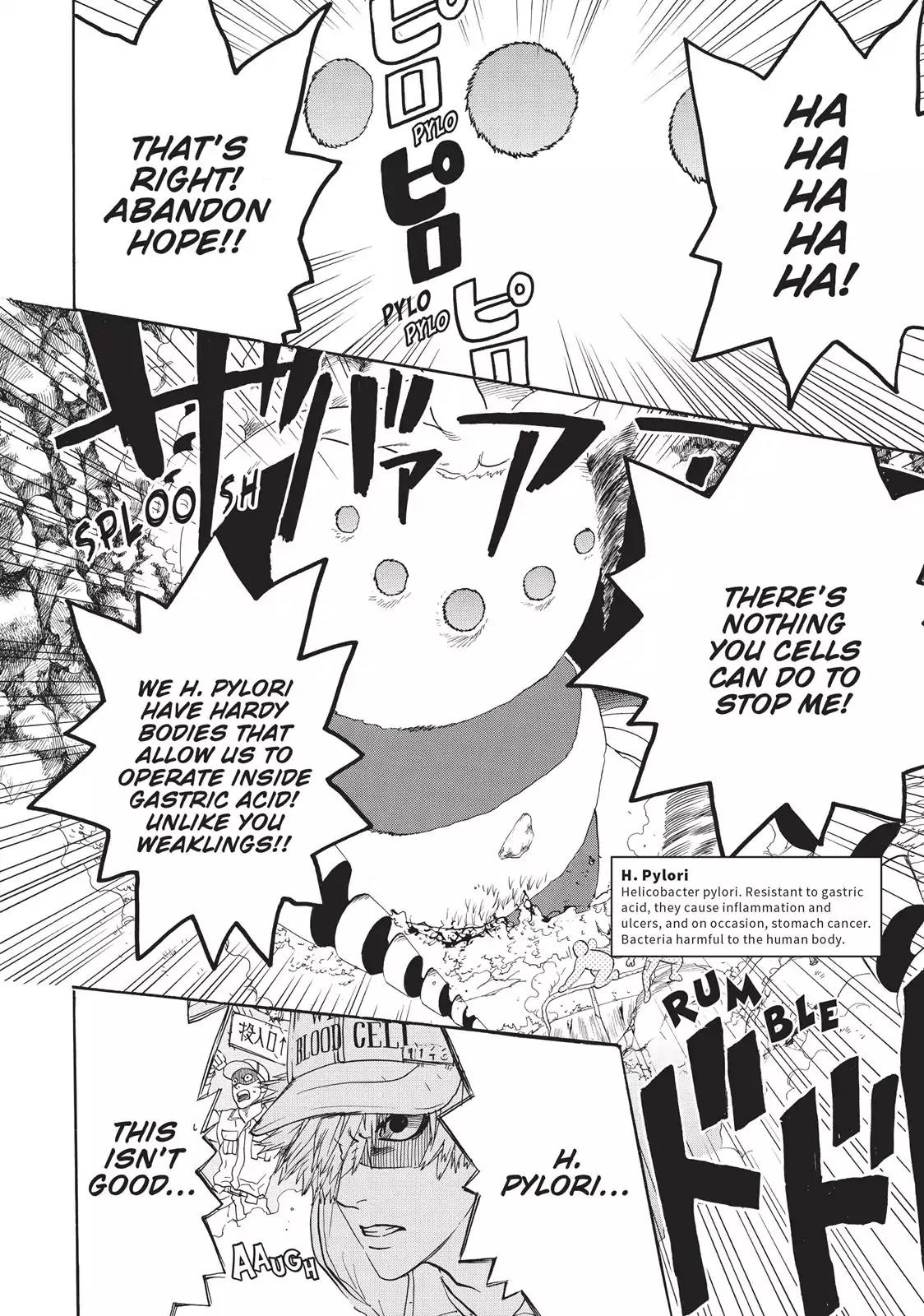 Hataraku Saibou Chapter 20 page 21 - Chapter 20: H. Pylori