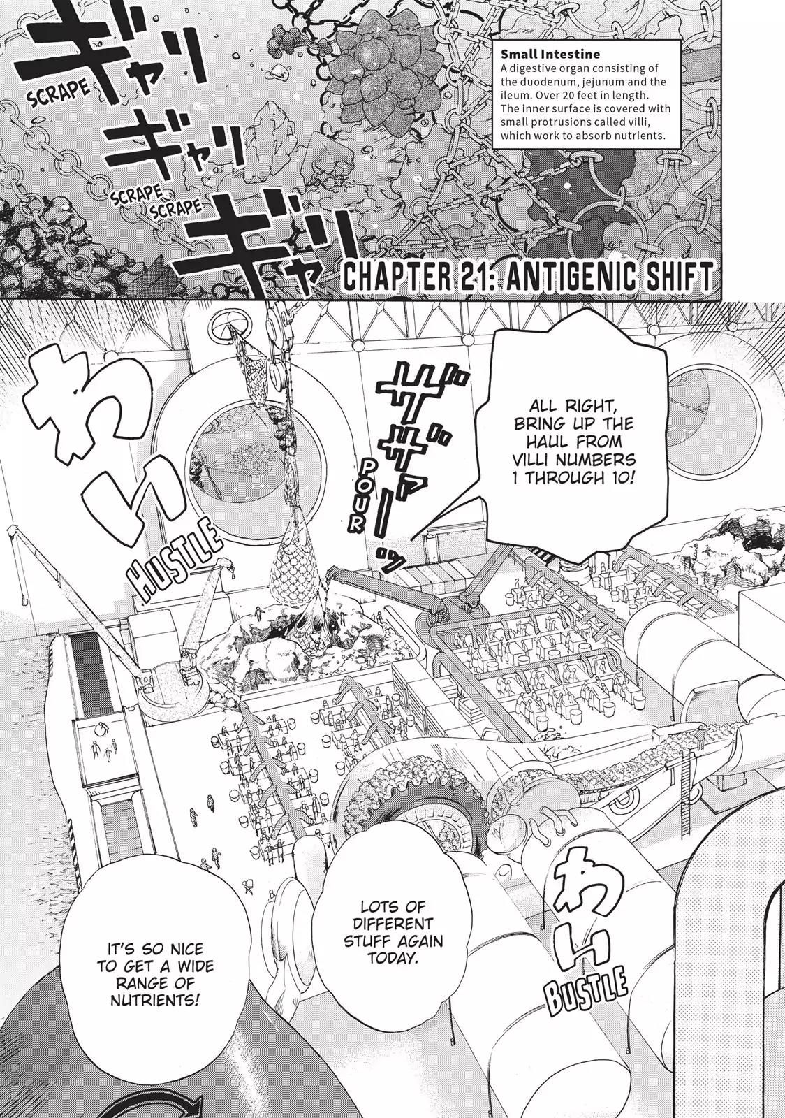 Hataraku Saibou Chapter 21 page 1 - Chapter 21: Antigenic Shift