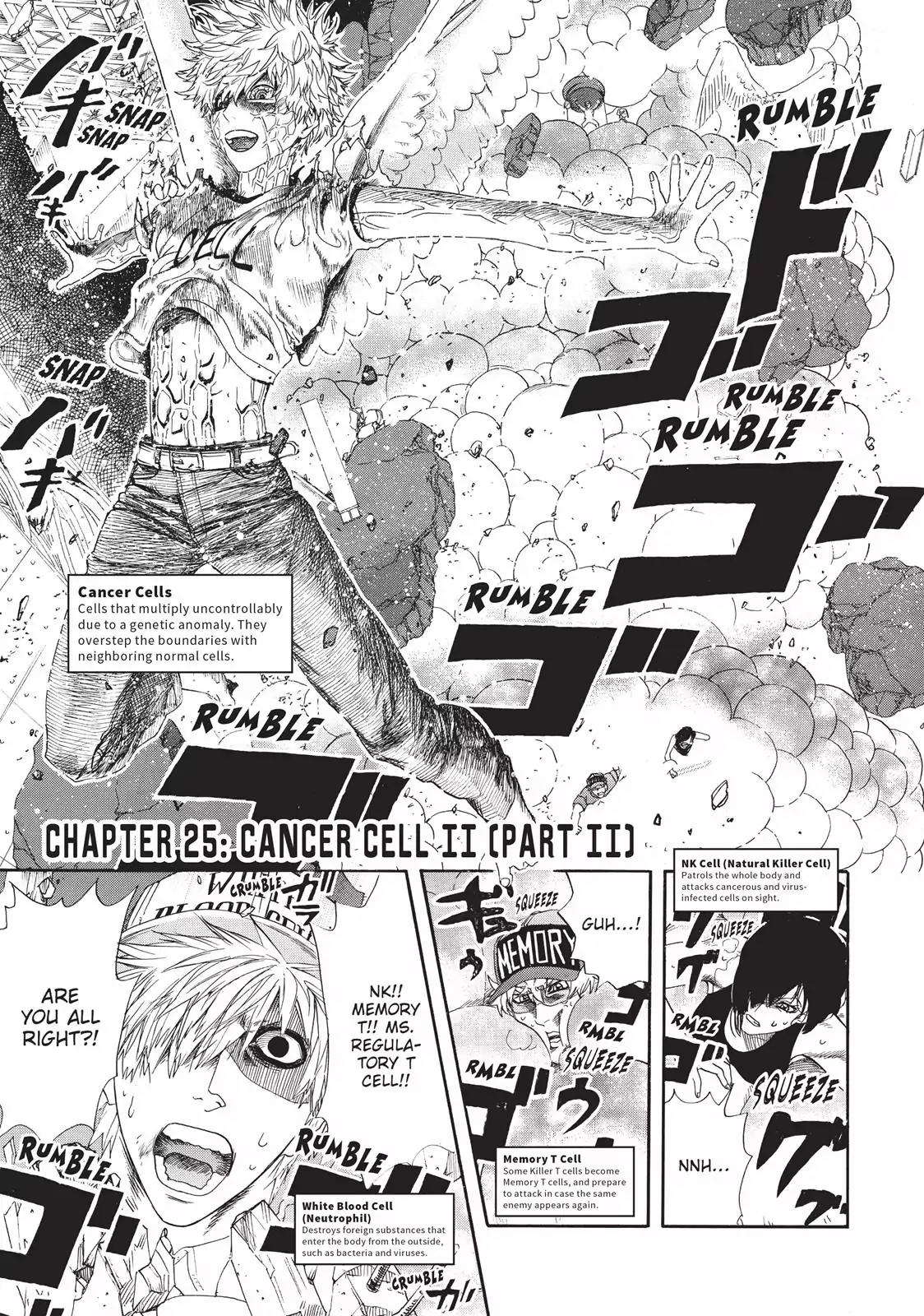Hataraku Saibou Chapter 25 page 1 - Chapter 25: Cancer Cell II ( Part II)