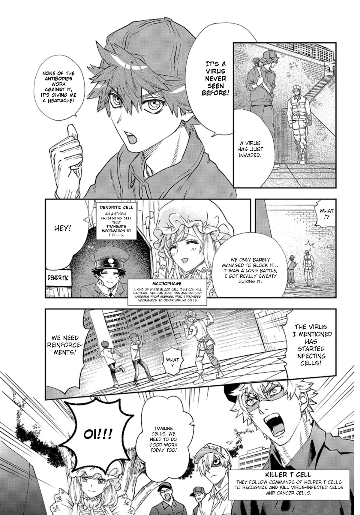 Hataraku Saibou Chapter 29 page 8 - Chapter 29: Novel Coronavirus (Part 1)