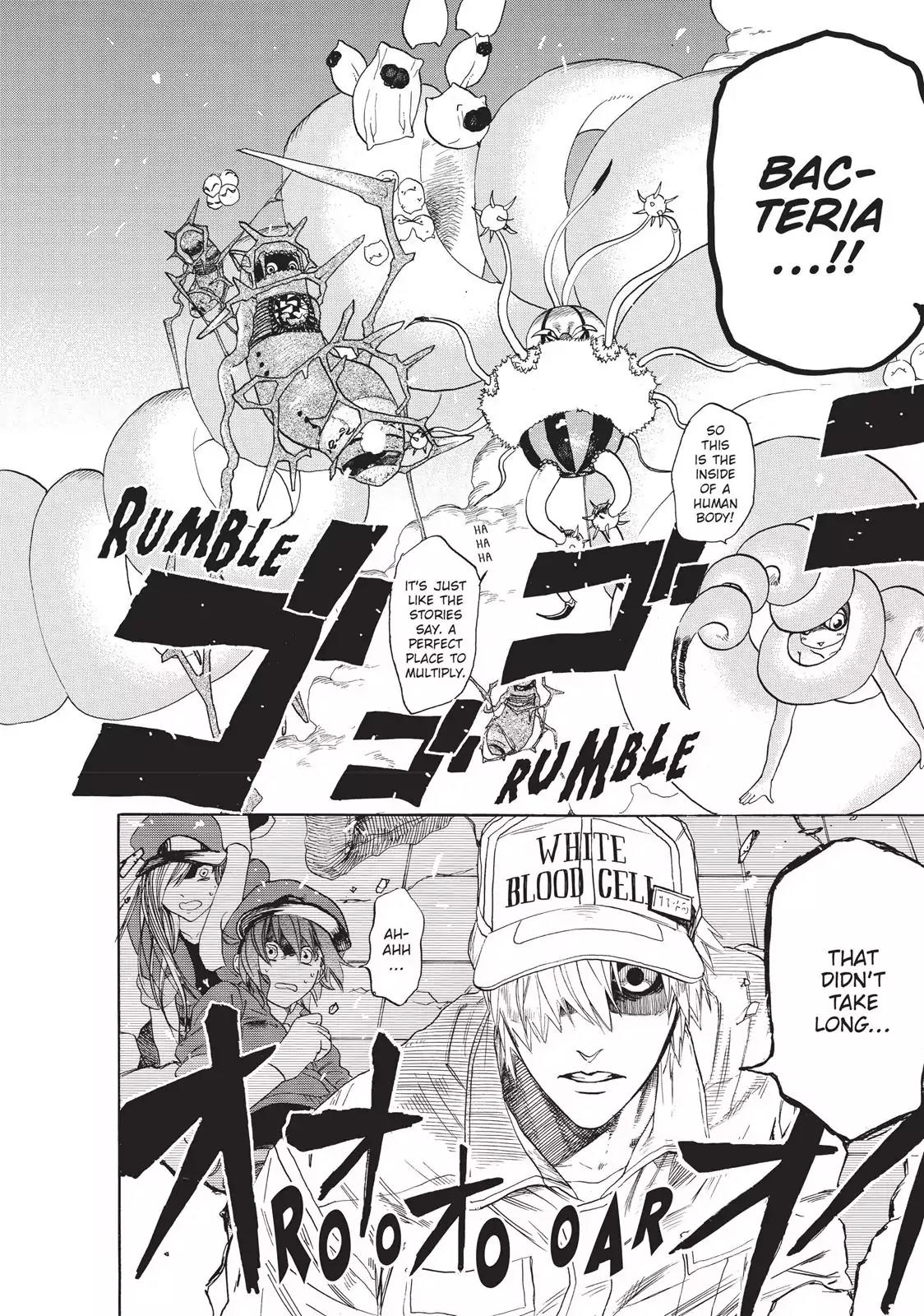 Hataraku Saibou Chapter 4 page 10 - Chapter 4: Scrape Wound