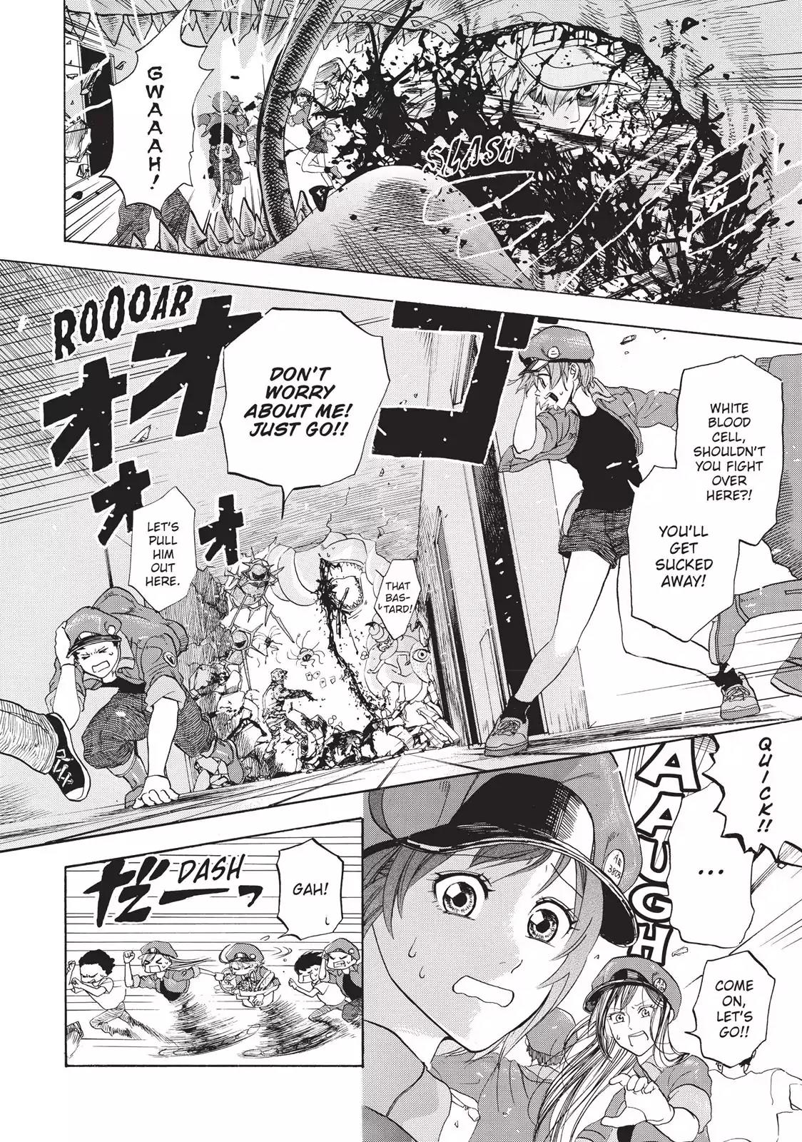Hataraku Saibou Chapter 4 page 12 - Chapter 4: Scrape Wound