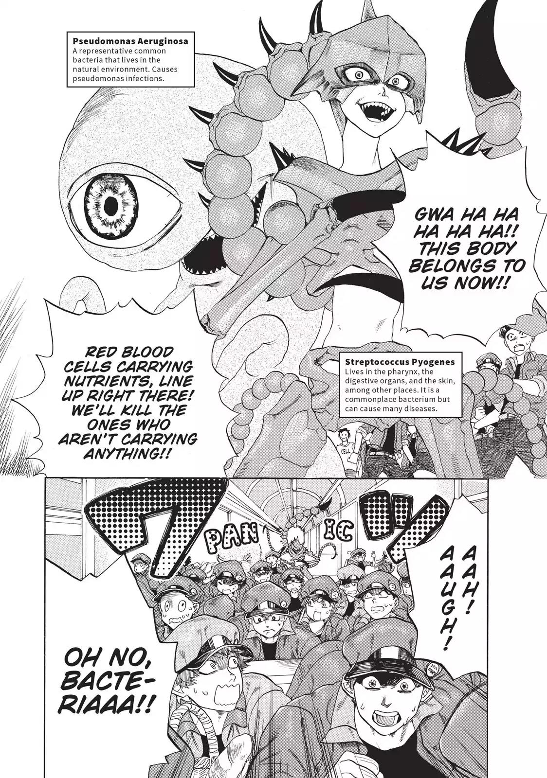 Hataraku Saibou Chapter 4 page 14 - Chapter 4: Scrape Wound