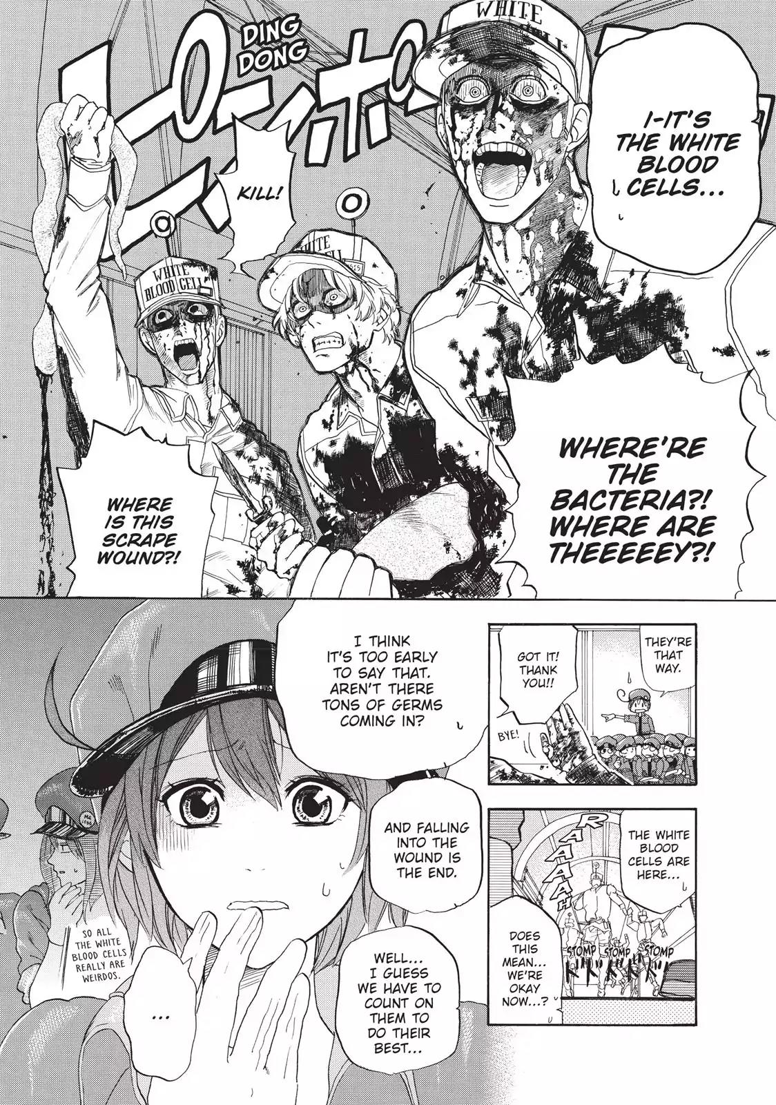 Hataraku Saibou Chapter 4 page 16 - Chapter 4: Scrape Wound