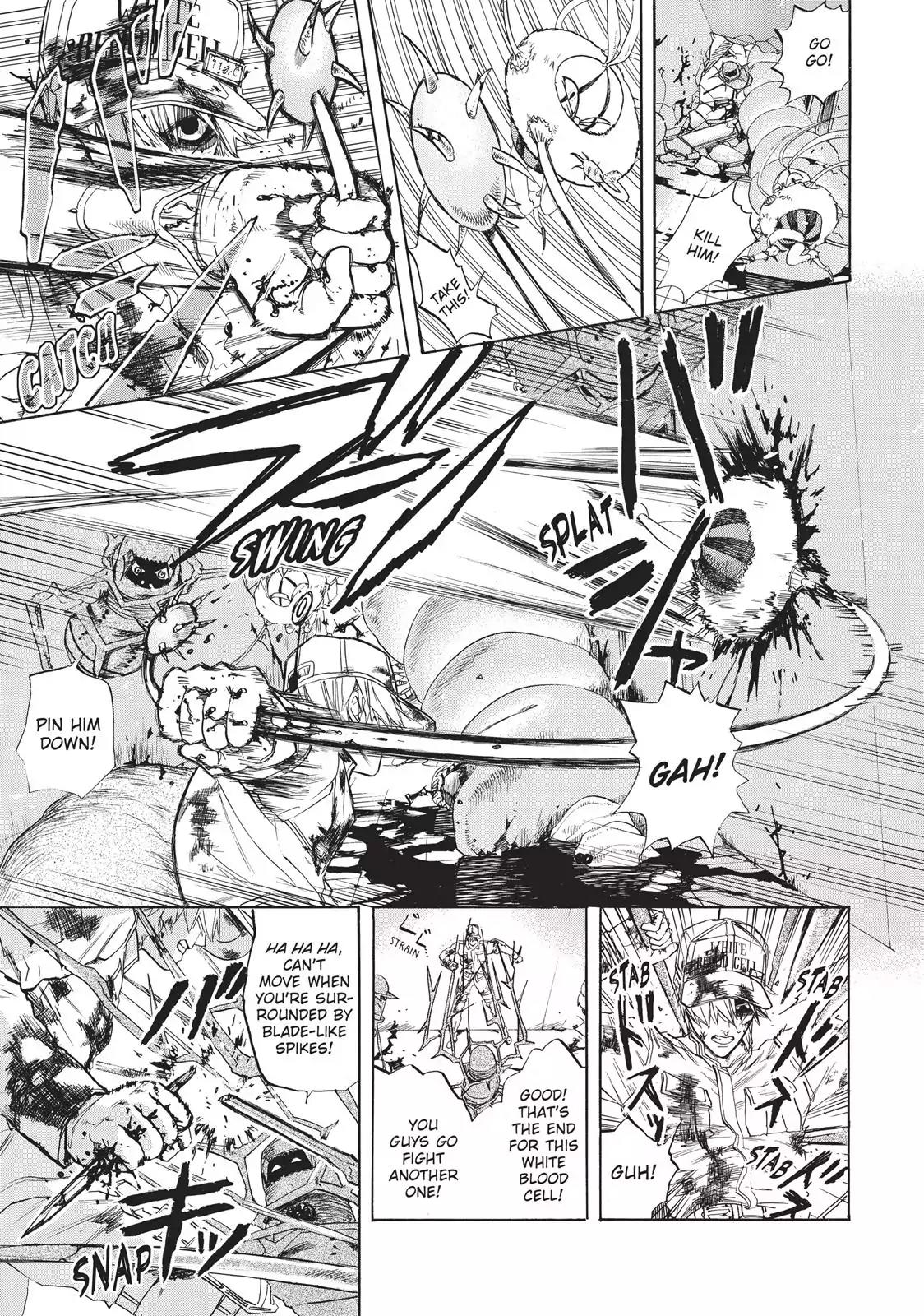 Hataraku Saibou Chapter 4 page 17 - Chapter 4: Scrape Wound
