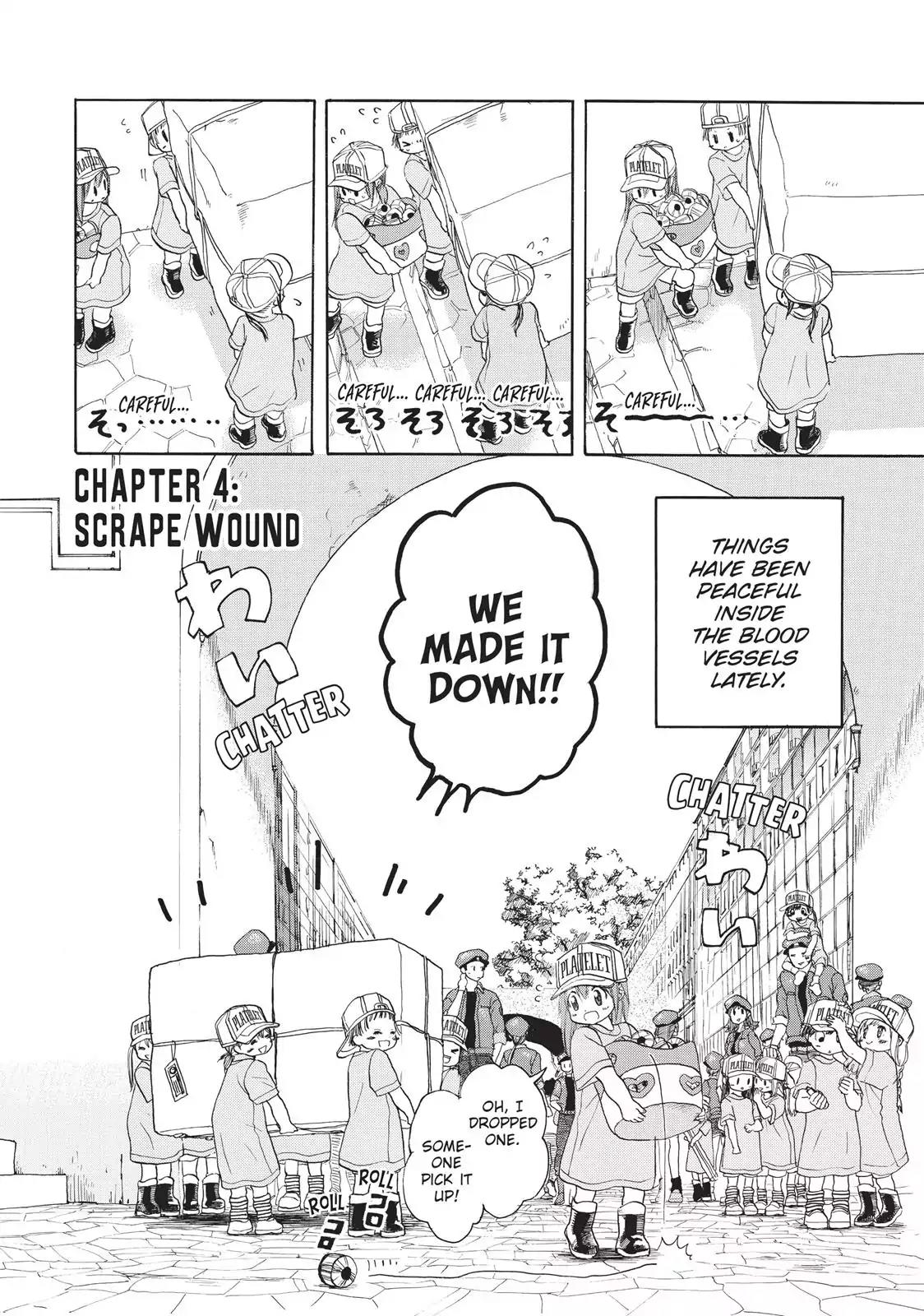 Hataraku Saibou Chapter 4 page 2 - Chapter 4: Scrape Wound