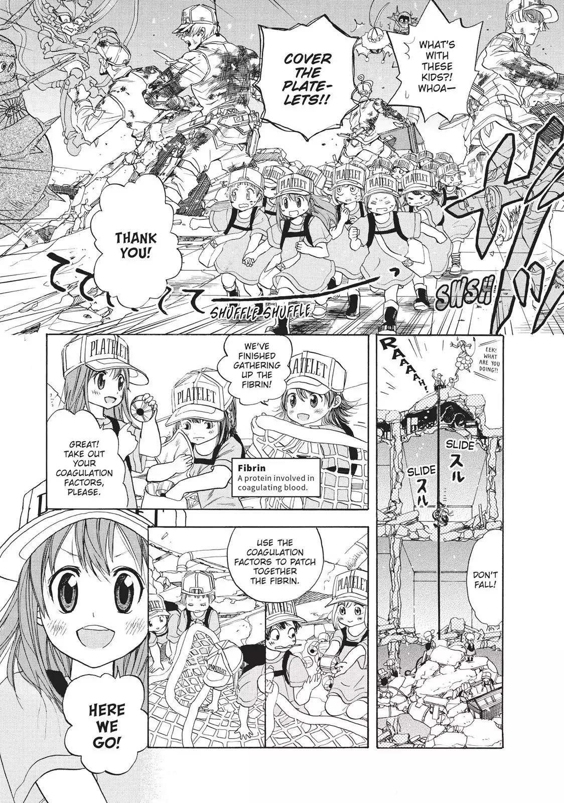 Hataraku Saibou Chapter 4 page 28 - Chapter 4: Scrape Wound