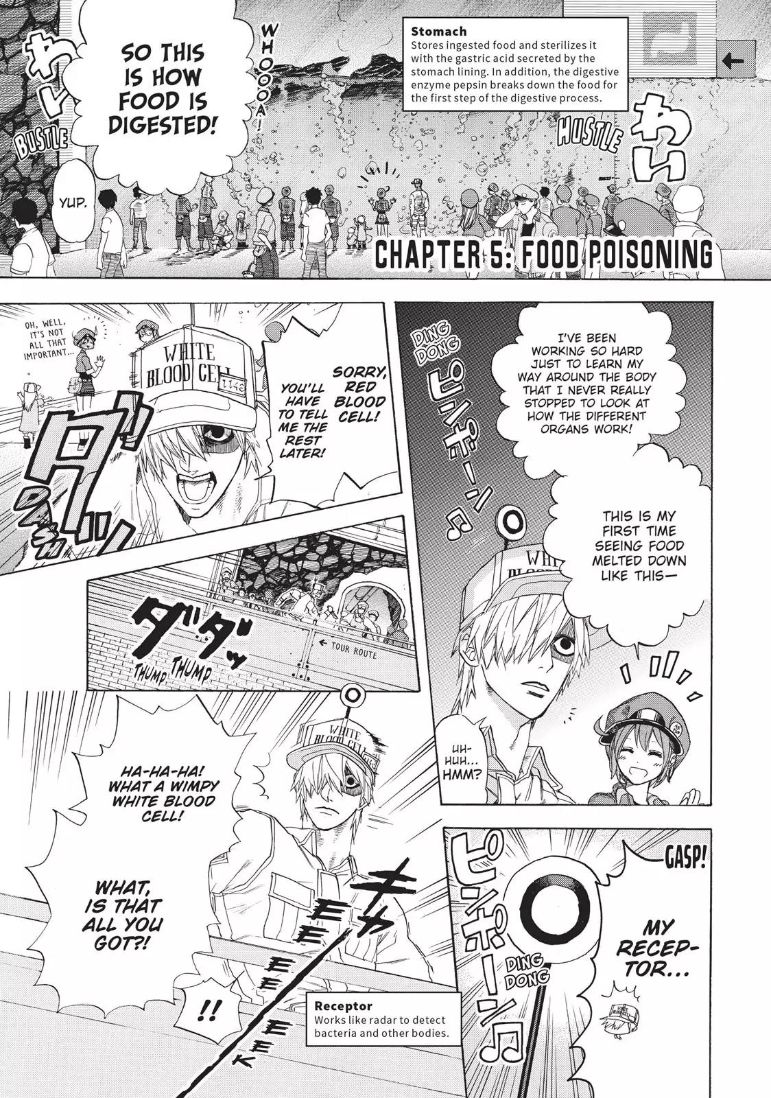 Hataraku Saibou Chapter 5 page 6 - Chapter 5: Food Poisoning