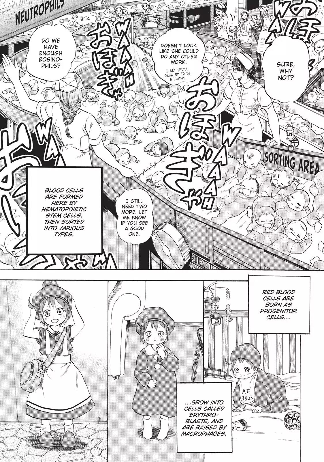 Hataraku Saibou Chapter 7 page 5 - Chapter 7: Erythroblasts and Myelocytes