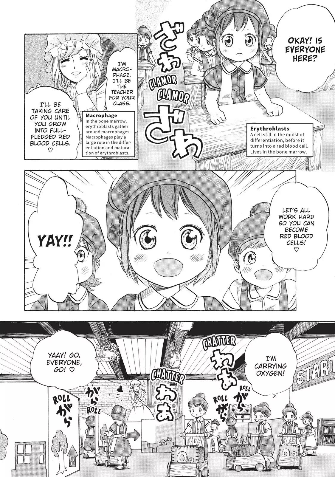 Hataraku Saibou Chapter 7 page 6 - Chapter 7: Erythroblasts and Myelocytes
