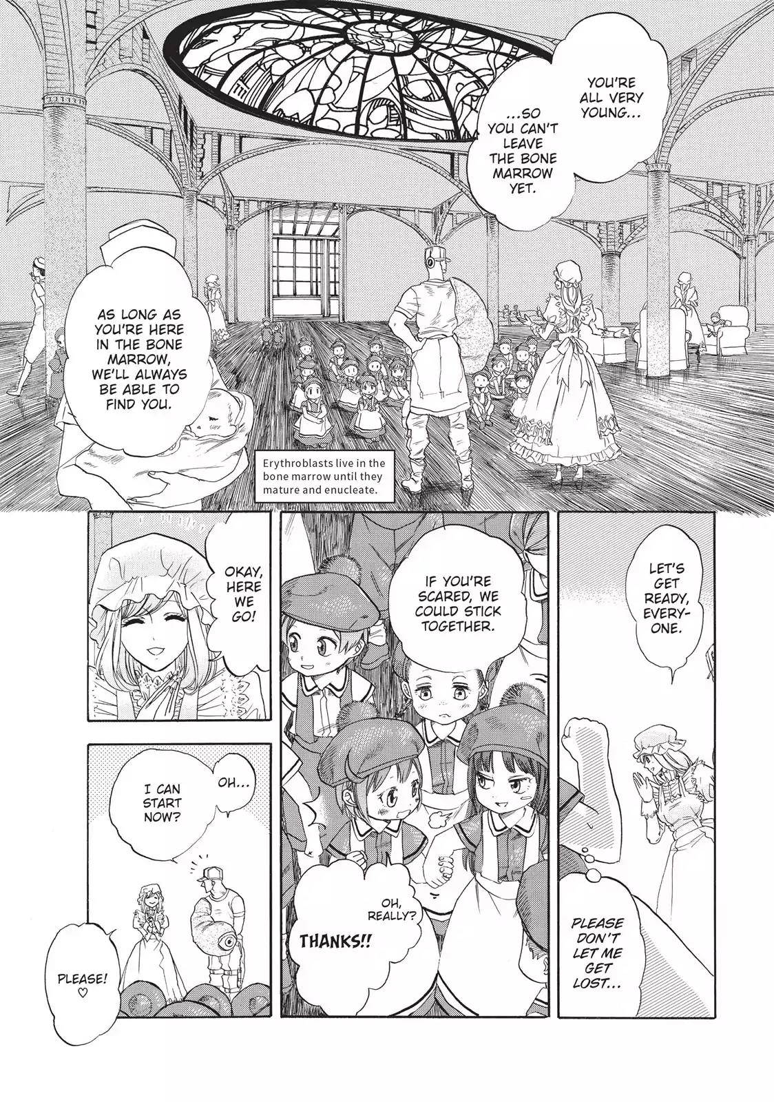 Hataraku Saibou Chapter 7 page 9 - Chapter 7: Erythroblasts and Myelocytes