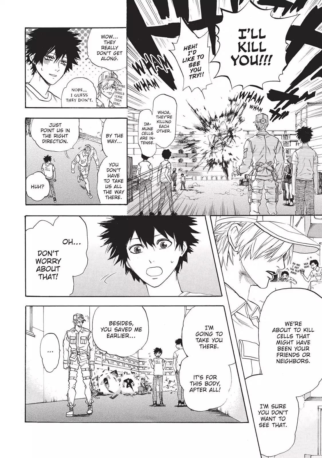 Hataraku Saibou Chapter 8 page 14 - Chapter 8: Cancer Cells (Part I)