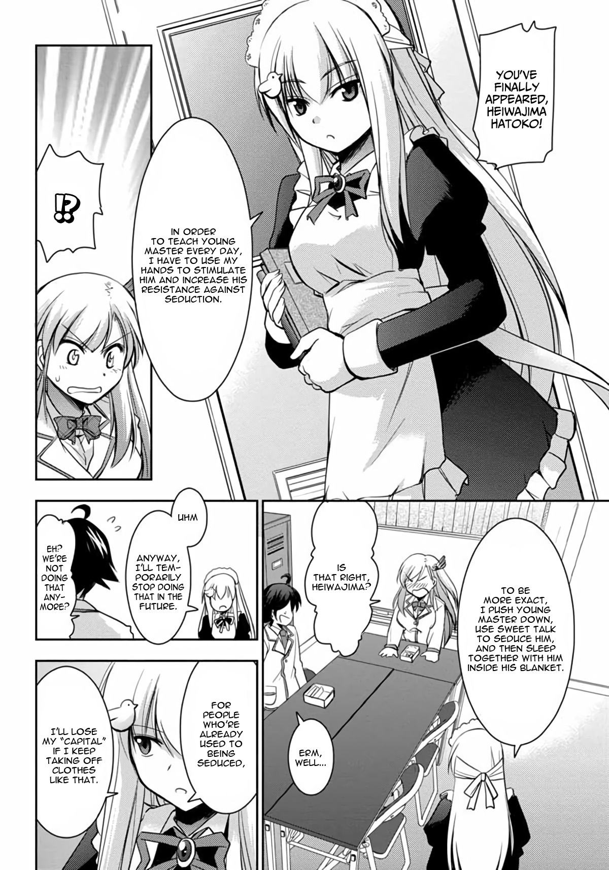 Hatoko-san to Rabukome Chapter 3 page 10 - Chapter 3: She's my Maid, Little Sister, Childhood Friend, Classmate, and Student Council President