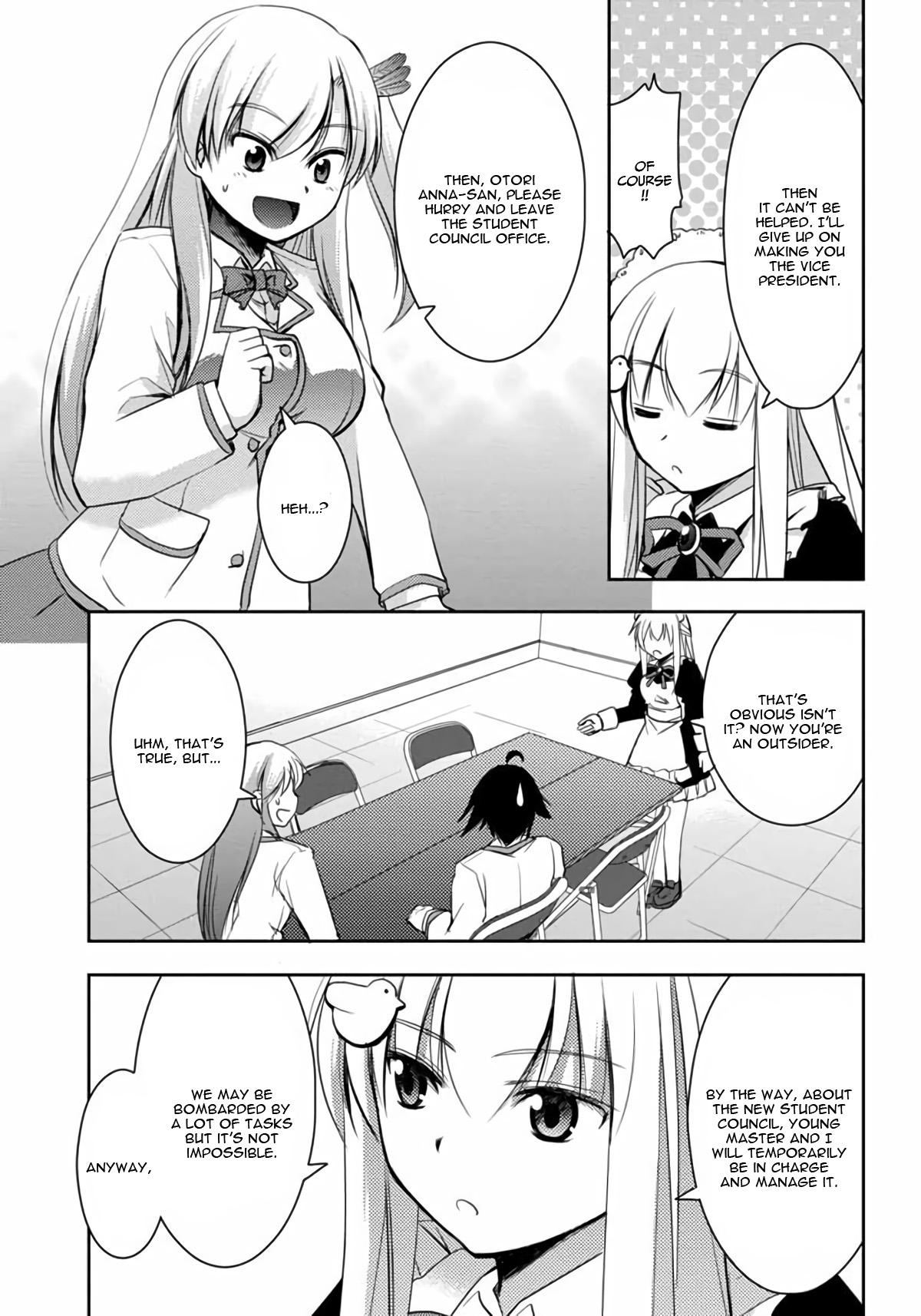 Hatoko-san to Rabukome Chapter 3 page 22 - Chapter 3: She's my Maid, Little Sister, Childhood Friend, Classmate, and Student Council President