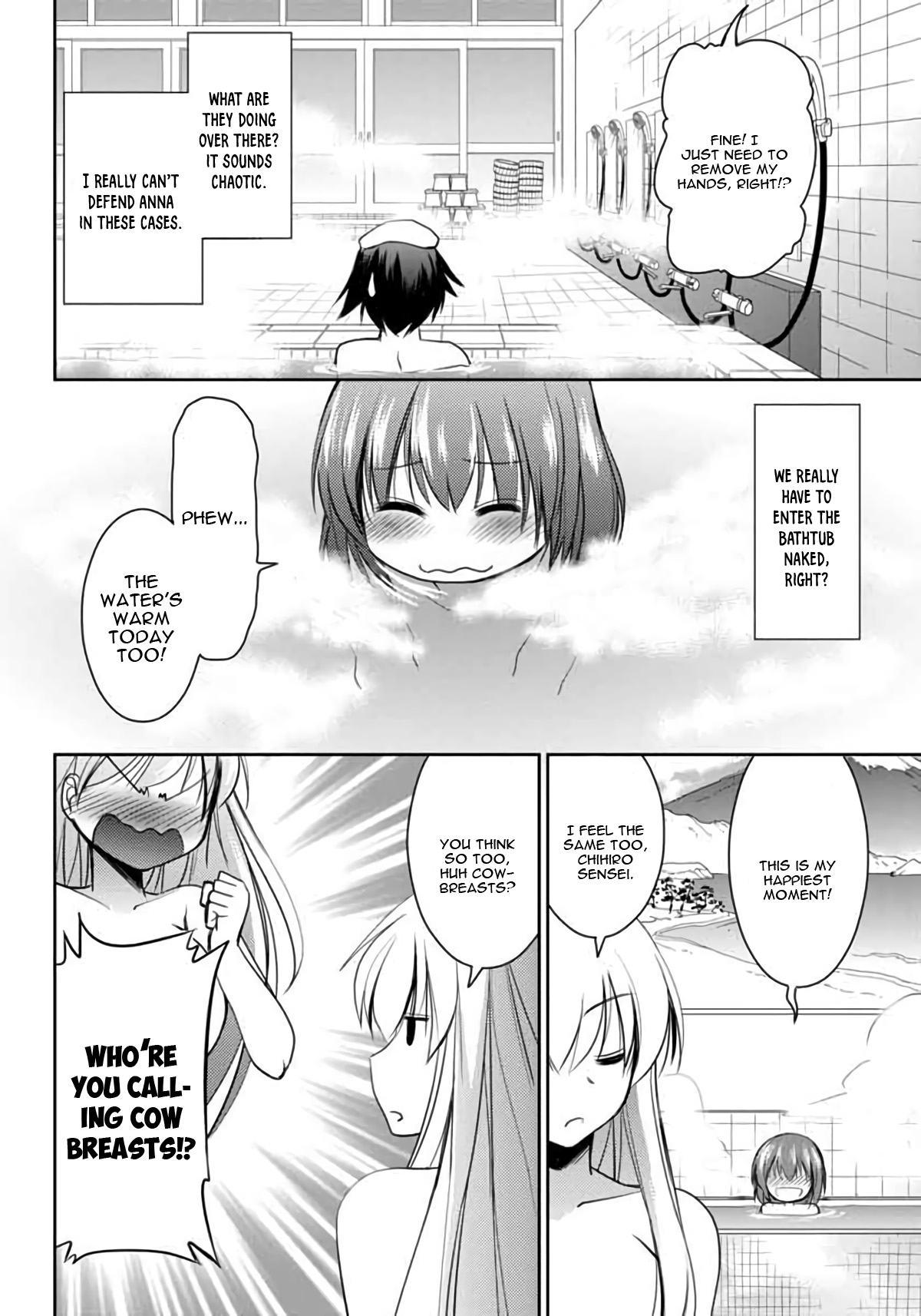 Hatoko-san to Rabukome Chapter 4 page 11 - Chapter 4: Change of Pace (The Bathroom War)
