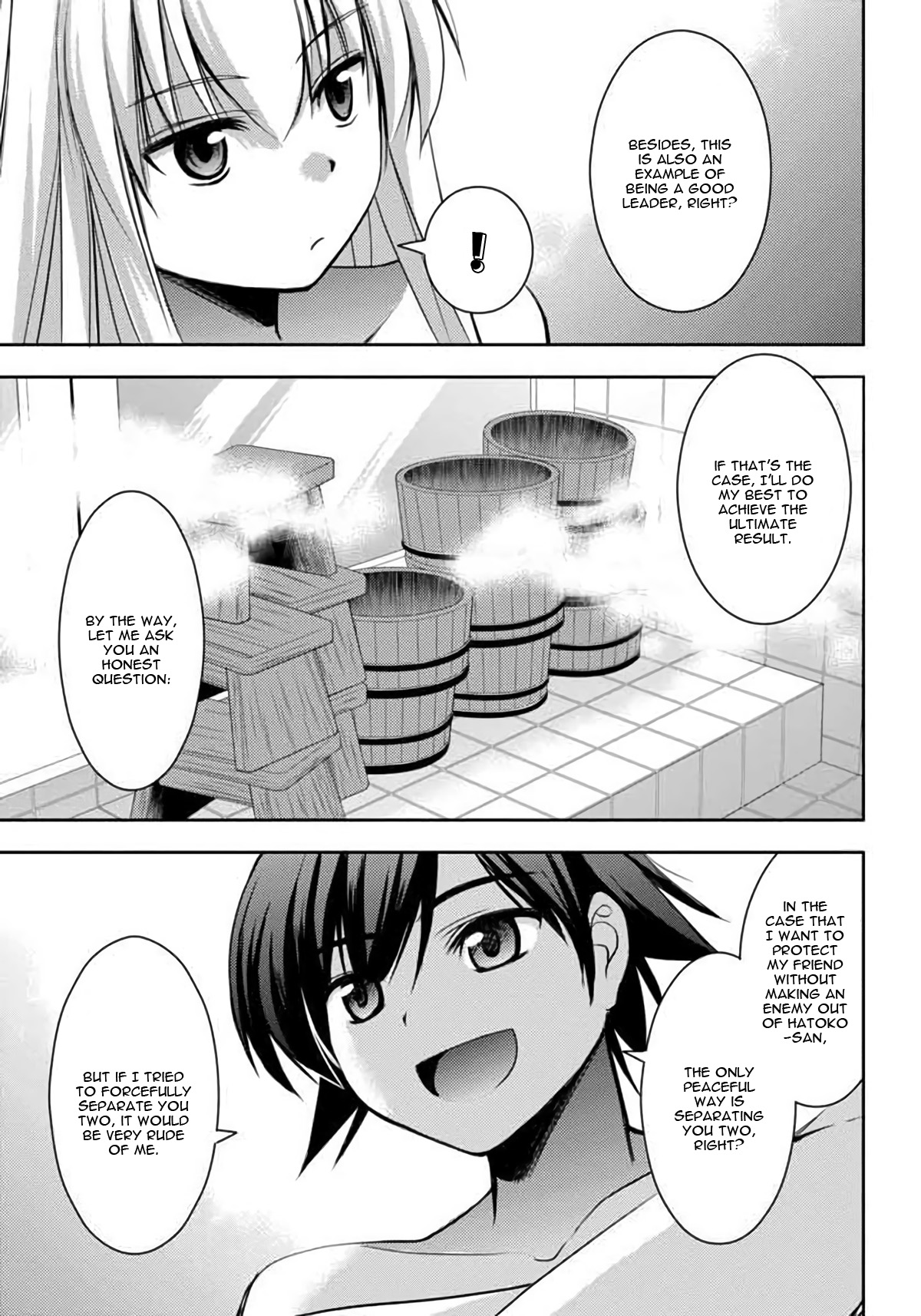 Hatoko-san to Rabukome Chapter 4 page 23 - Chapter 4: Change of Pace (The Bathroom War)