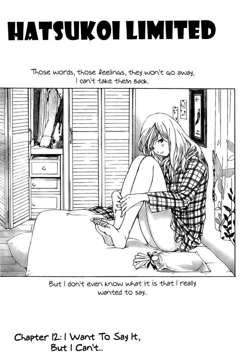 Hatsukoi Limited Chapter 12.2 page 1 - Chapter 12 v2 : I Want to Say it, But I Can't