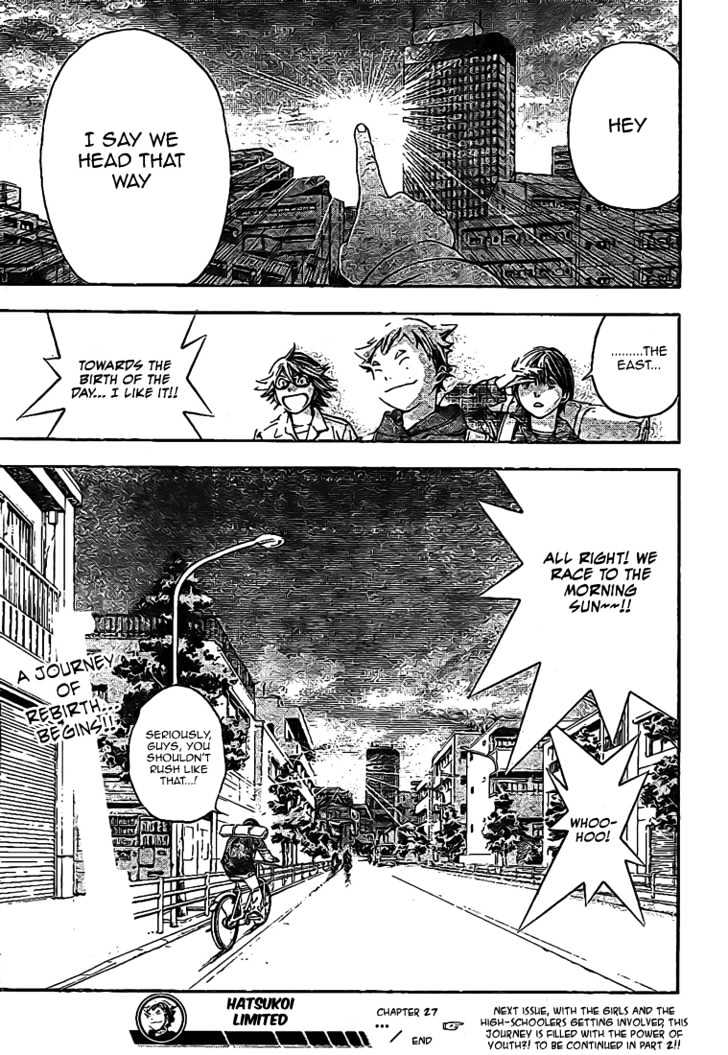 Hatsukoi Limited Chapter 27 page 19 - Chapter 27 : The Boys' Escape Part 1