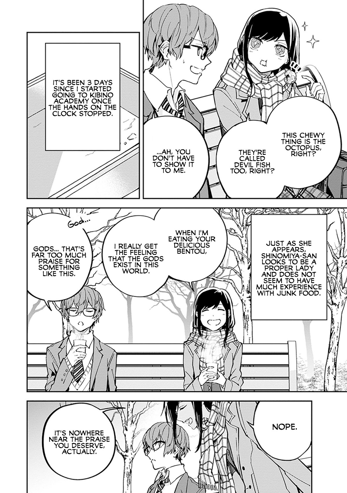 Hatsukoi Losstime Chapter 4 page 2 - Chapter 4: Jikandorobou ni Kiwotsukete, pt 3. "Watch Out for the Time Thief, pt. 3"