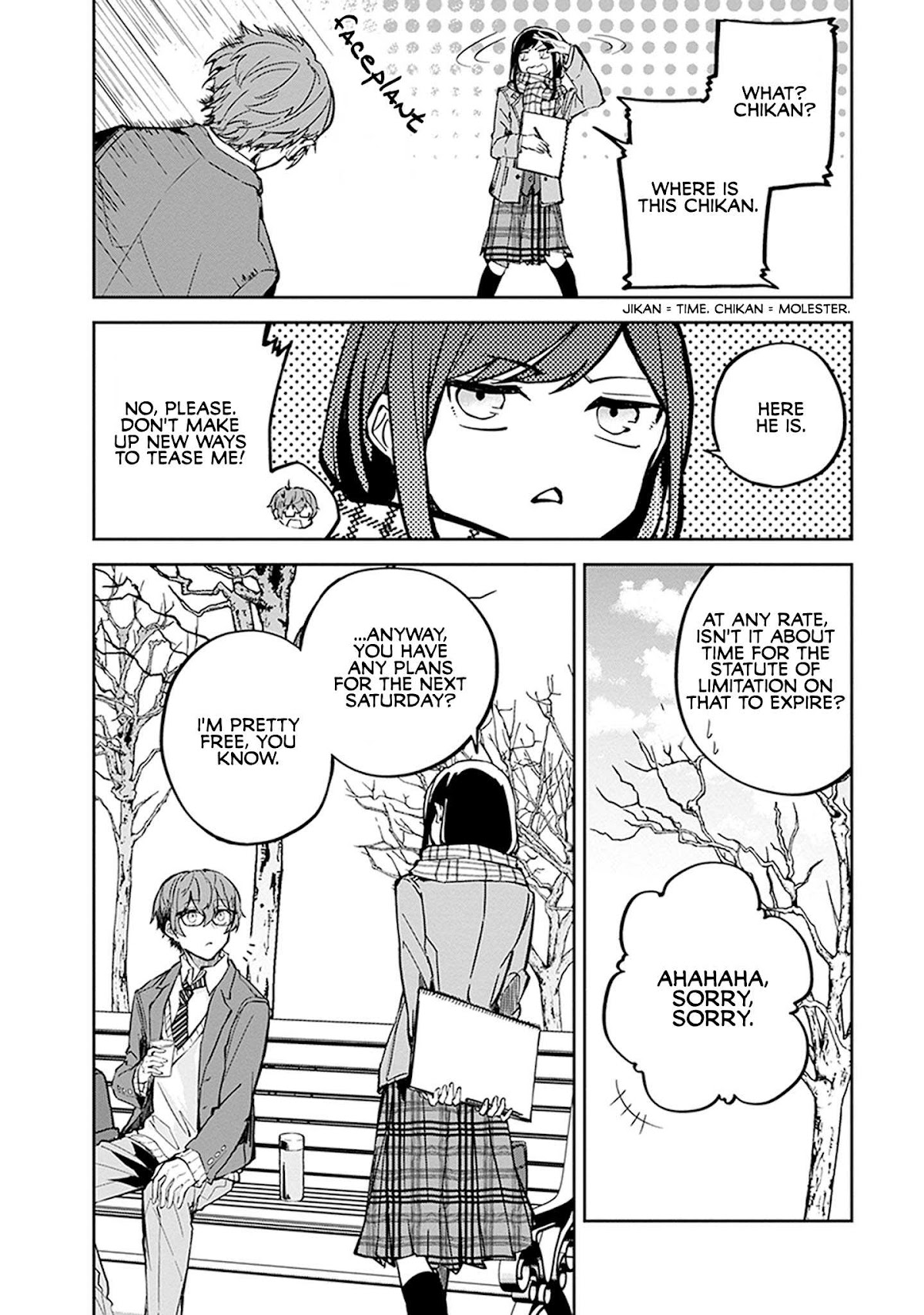 Hatsukoi Losstime Chapter 4 page 7 - Chapter 4: Jikandorobou ni Kiwotsukete, pt 3. "Watch Out for the Time Thief, pt. 3"