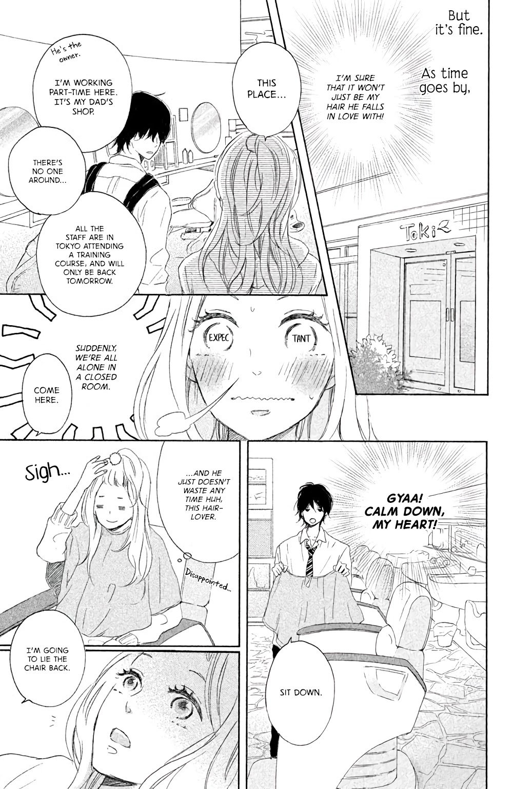 Hatsukoi ni Kiss Chapter 2 page 12 - Chapter 2: Your Radiant Hair