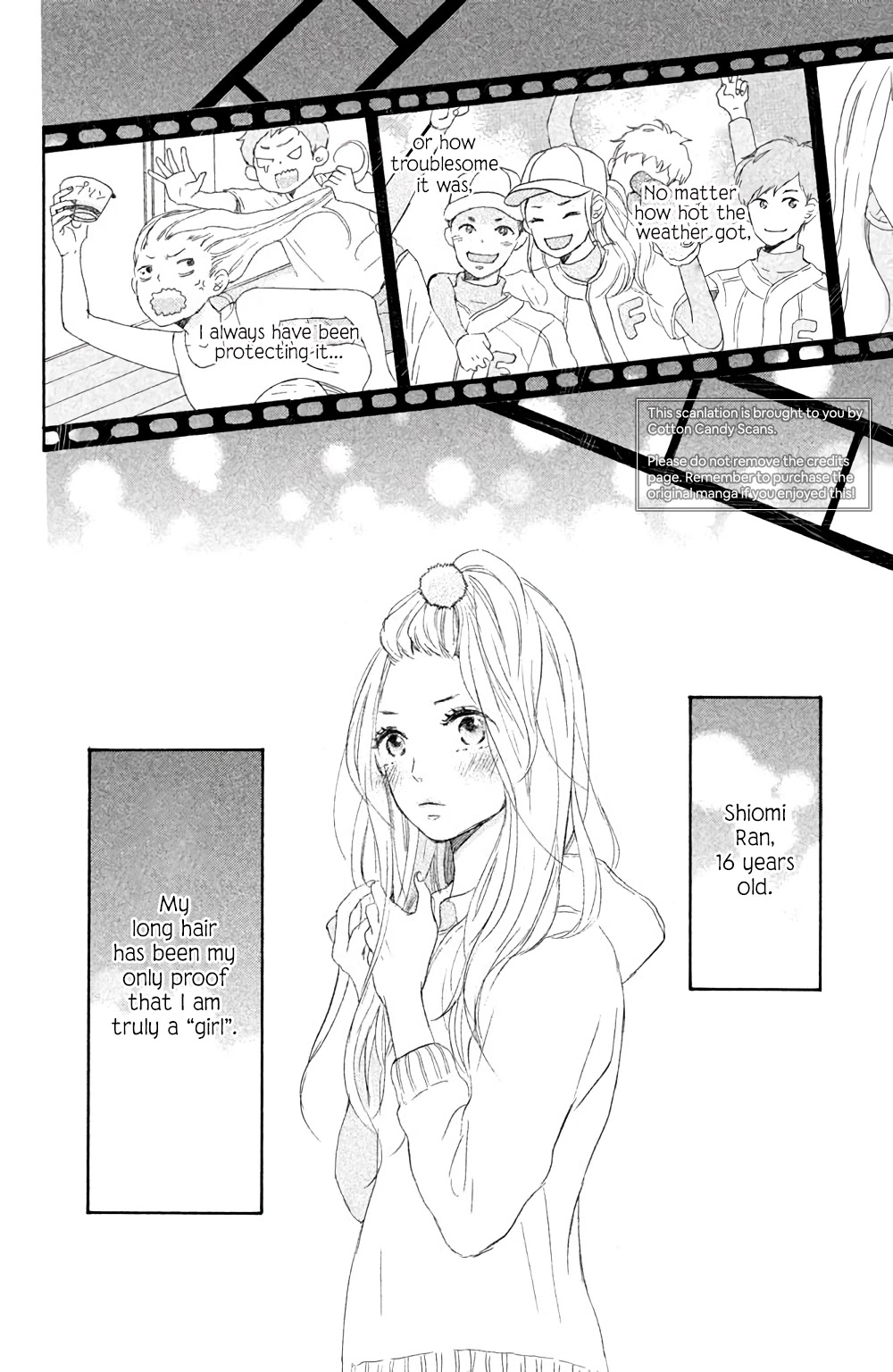 Hatsukoi ni Kiss Chapter 2 page 3 - Chapter 2: Your Radiant Hair