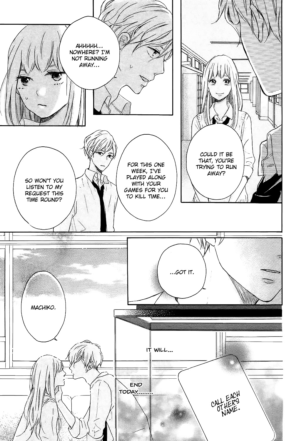 Hatsukoi ni Kiss Chapter 5 page 38 - Chapter 5: Machiko yo Oborekake