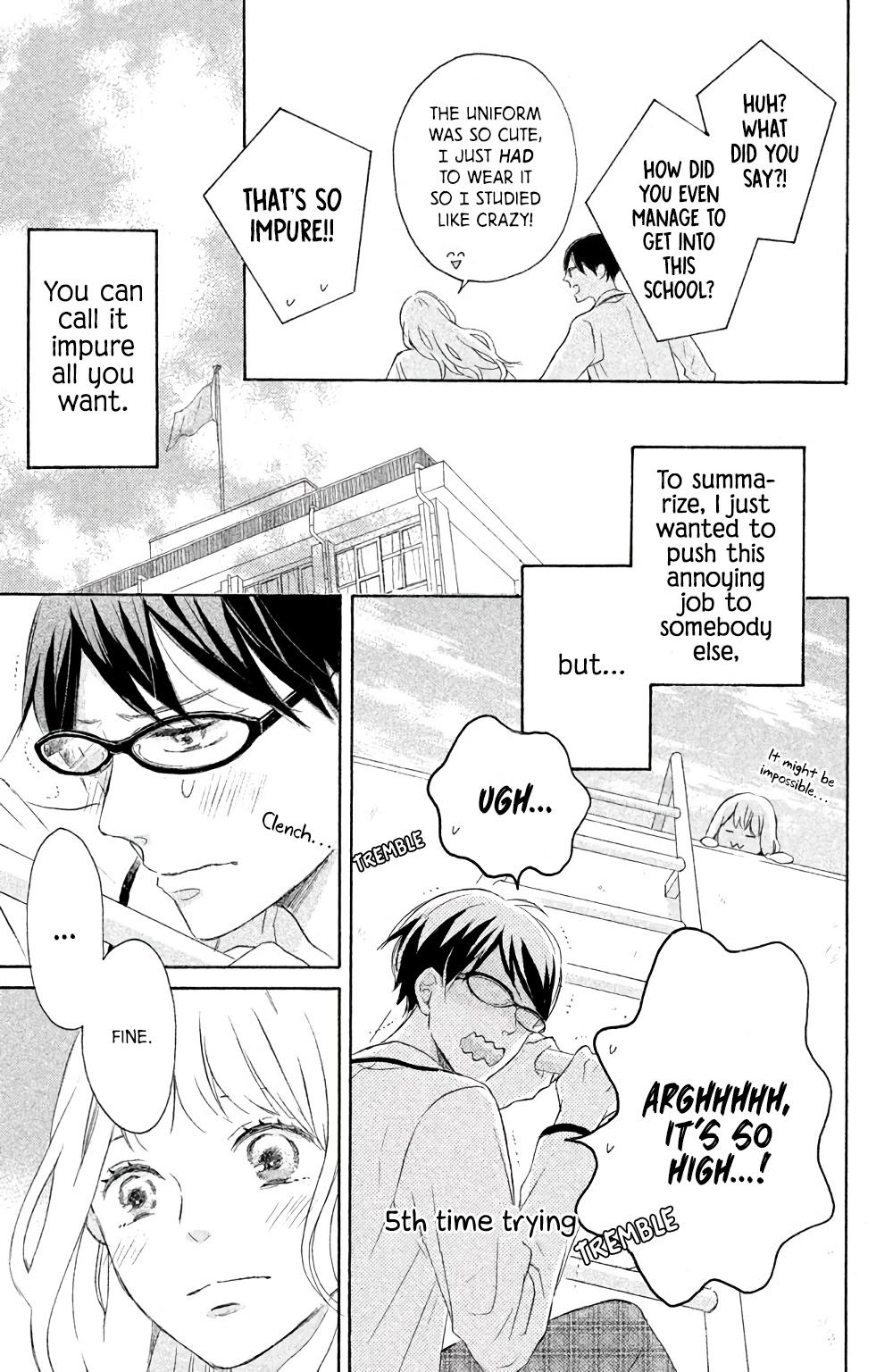 Hatsukoi ni Kiss Chapter 6 page 14 - Chapter 6: Uno-kun's Love is the Sky
