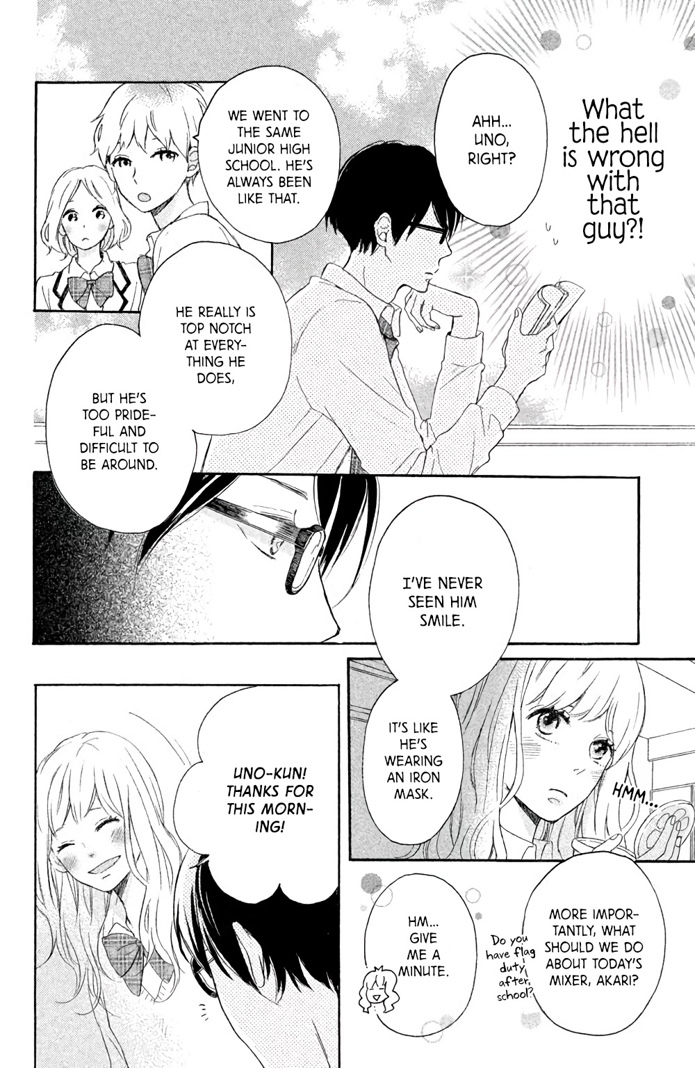 Hatsukoi ni Kiss Chapter 6 page 7 - Chapter 6: Uno-kun's Love is the Sky