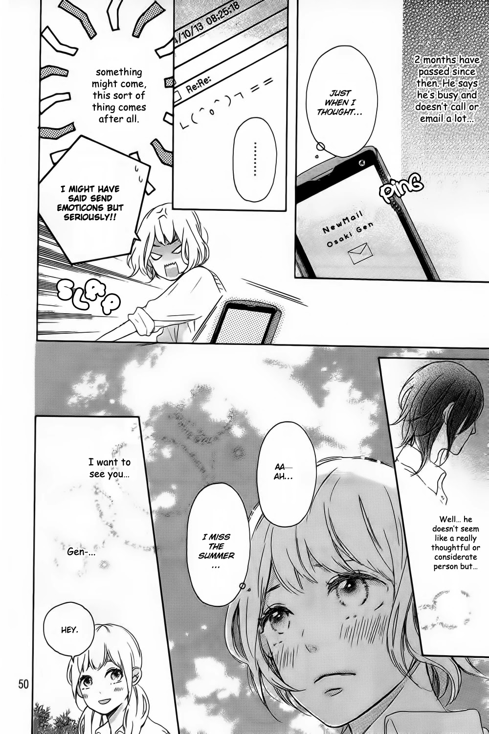Hatsukoi ni Kiss Chapter 8 page 55 - Chapter 8: Kanjuku Summer End [END]